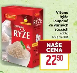 Billa Vitana Rýže loupaná ve varných sáčcích nabídka
