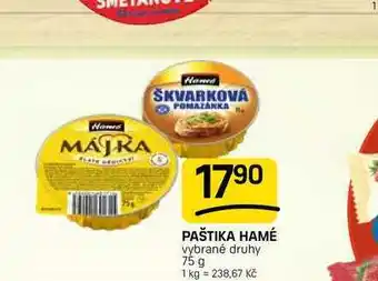 Flop PAŠTIKA HAMÉ vybrané druhy nabídka