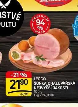 Flop ŠUNKA CHALUPÁŘSKÁ NEJVYŠŠÍ JAKOSTI nabídka