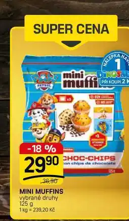 Flop MINI MUFFINS vybrané druhy nabídka