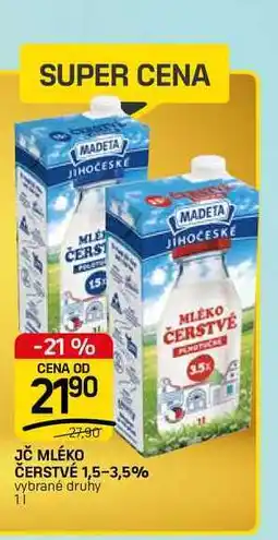 Flop JČ MLÉKO ČERSTVÉ 1,5-3,5% vybrané druhy nabídka