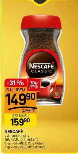 Flop NESCAFÉ vybrané druhy 180-200 g | instant nabídka