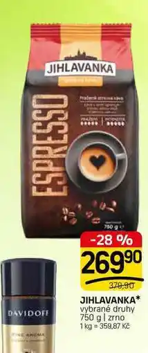 Flop JIHLAVANKA* vybrané druhy 750 g | zrno nabídka