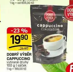 Flop DOBRÝ VÝBĚR CAPPUCCINO vybrané druhy 100 g | sáček nabídka