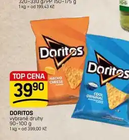 Flop DORITOS vybrané druhy nabídka