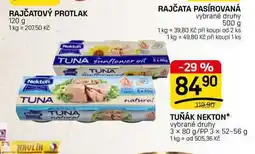 Flop TUŇÁK NEKTON* vybrané druhy 3 x 80 g/PP 3 x nabídka