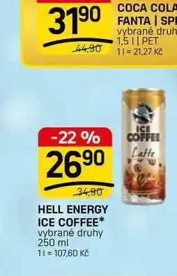 Flop HELL ENERGY ICE COFFEE* vybrané druhy nabídka