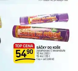 Flop SÁČKY DO KOŠE zatahovací | levandule 15 ks nabídka