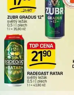 Flop RADEGAST RATAR světlý ležák 0,51 plech nabídka