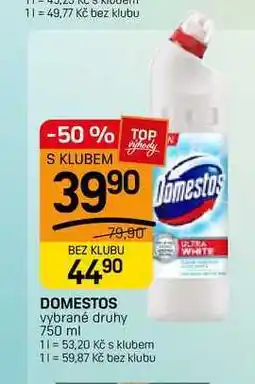 Flop DOMESTOS vybrané druhy nabídka