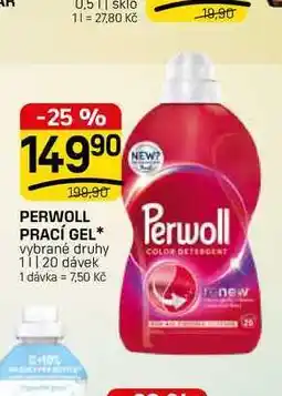 Flop PERWOLL PRACÍ GEL* vybrané druhy 1l, 20 dávek nabídka