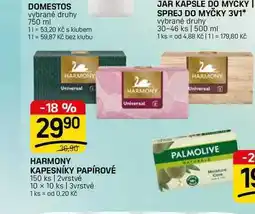Flop HARMONY KAPESNÍKY PAPÍROVÉ 150 ks | 2vrstvé 10 x 10 ks | 3vrstvé nabídka