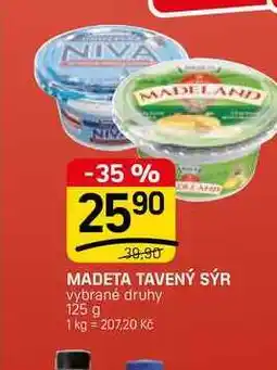 Flop MADETA TAVENÝ SÝR vybrané druhy nabídka