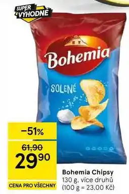 Tesco Bohemia Chipsy nabídka