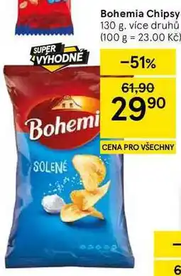 Tesco Bohemia Chipsy, 130 g, více druhů nabídka