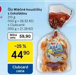 Tesco Ölz Mléčné houstičky s čokoládou nabídka