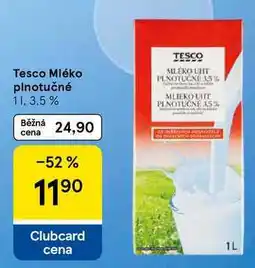 Tesco Tesco Mléko plnotučné nabídka