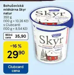 Tesco Bohušovická mlékárna Skyr natur nabídka