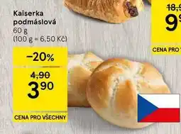 Tesco Kaiserka podmáslová nabídka
