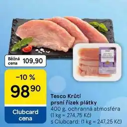 Tesco Tesco Krůtí prsní řízek plátky nabídka