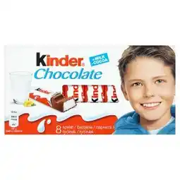 Tesco Kinder čokoláda 100g, vybrané druhy nabídka