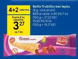 Tesco Balila Trubičky bez lepku nabídka