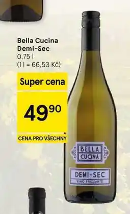 Tesco Bella Cucina Demi-Sec nabídka