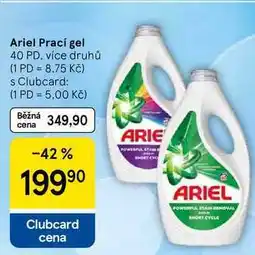 Tesco Ariel Prací gel, 40 PD nabídka