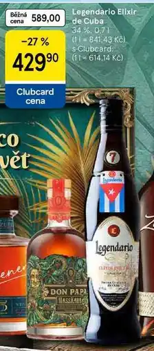 Tesco Legendario Elixir de Cuba 34 % nabídka