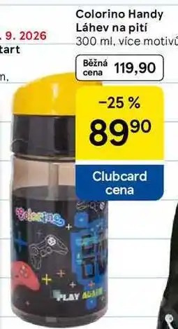 Tesco Colorino Handy Láhev na pití, 300 ml, více motivů nabídka