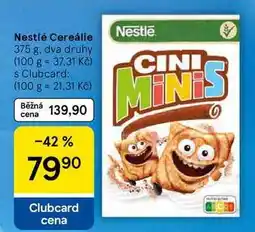 Tesco Nestlé Cereálie, 375 g, dva druhy nabídka