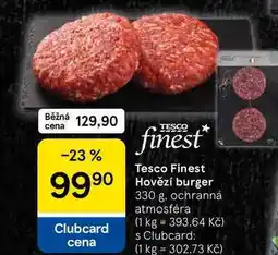 Tesco Tesco Finest Hovězí burger nabídka