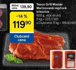 Tesco Tesco Grill Master Marinovaná vepřová krkovice nabídka