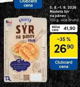 Tesco Madeta Sýr na pánev nabídka