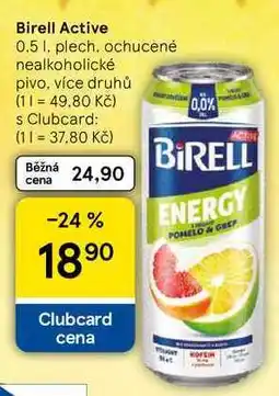 Tesco Birell Active, 0,5 l, plech, ochucené nealkoholické pivo nabídka