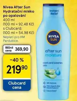 Tesco Nivea After Sun Hydratační mléko po opalování nabídka