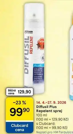 Tesco Diffusil Plus Repelent sprej nabídka