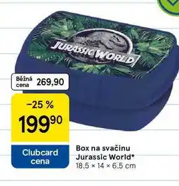 Tesco Box na svačinu Jurassic World, 18.5 x 14 x 6.5 cm nabídka
