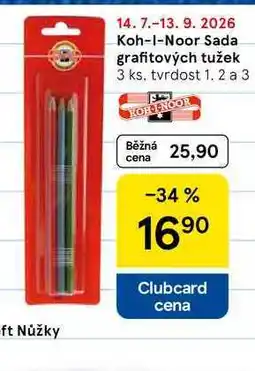 Tesco Koh-I-Noor Sada grafitových tužek, 3 ks, tvrdost 1. 2 a 3 nabídka