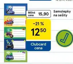 Tesco Samolepky na sešity nabídka