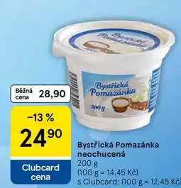 Tesco Bystřická Pomazánka neochucená nabídka