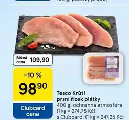 Tesco Tesco Krůtí prsní řízek plátky nabídka