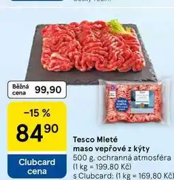 Tesco Tesco Mleté maso vepřové z kýty nabídka
