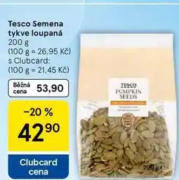 Tesco Tesco Semena tykve loupaná nabídka