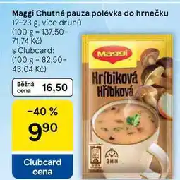 Tesco Maggi Chutná pauza polévka do hrnečku, 12-23 g, více druhů nabídka