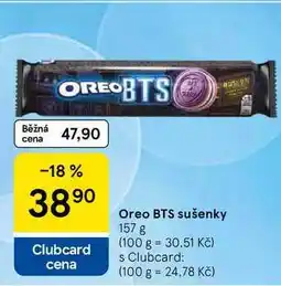 Tesco Oreo BTS sušenky nabídka