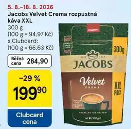 Tesco Jacobs Velvet Crema rozpustná káva XXL nabídka