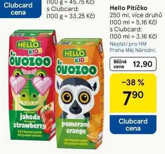 Tesco Hello Pitíčko, 250 ml, více druhů nabídka