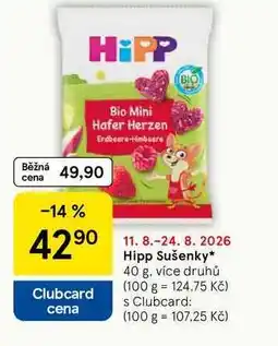 Tesco Hipp Sušenky, 40 g, více druhů nabídka