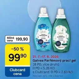 Tesco Galvea Parfémový prací gel, 38 PD nabídka